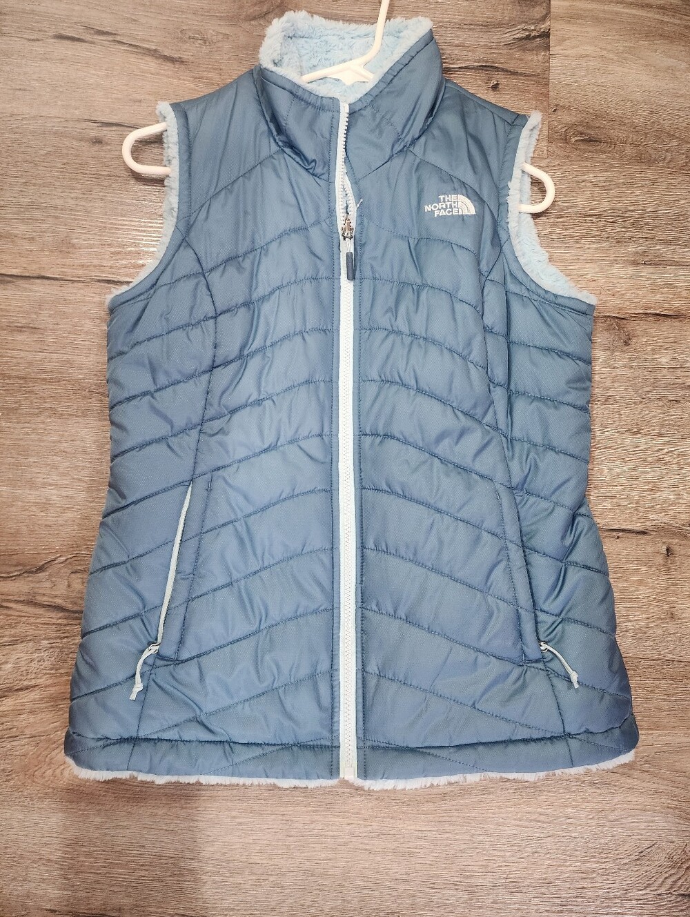 Women The North Face Blue Vest S Small Like New Mossbud